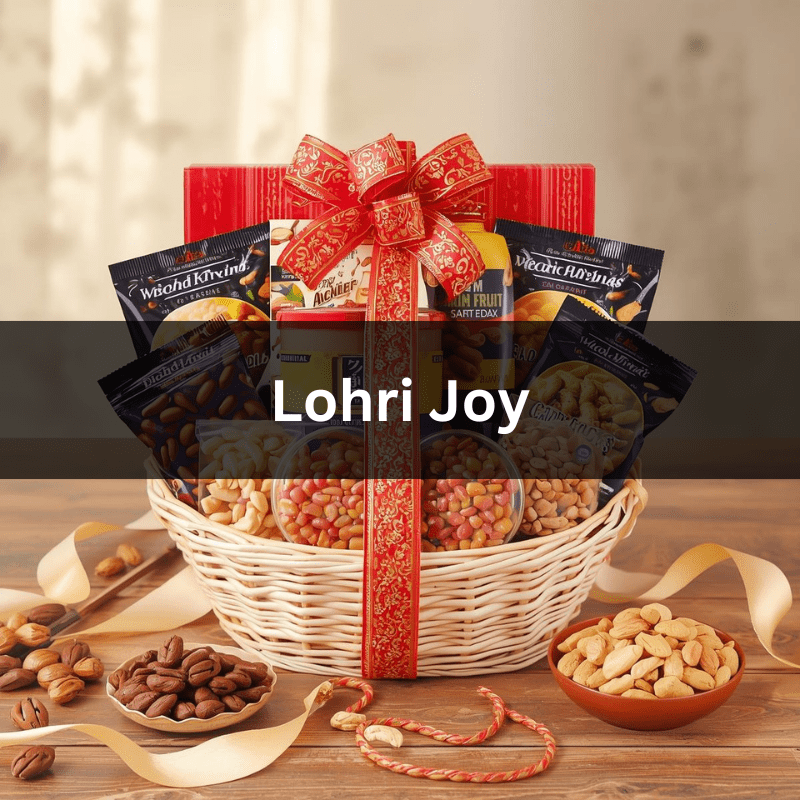 Festive Gourmet Fruit Gift Basket Lohri